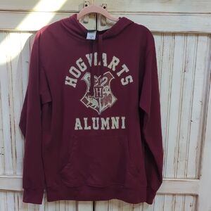 Harry Potter, Hogwarts Alumni Maroon Hoodie. Small